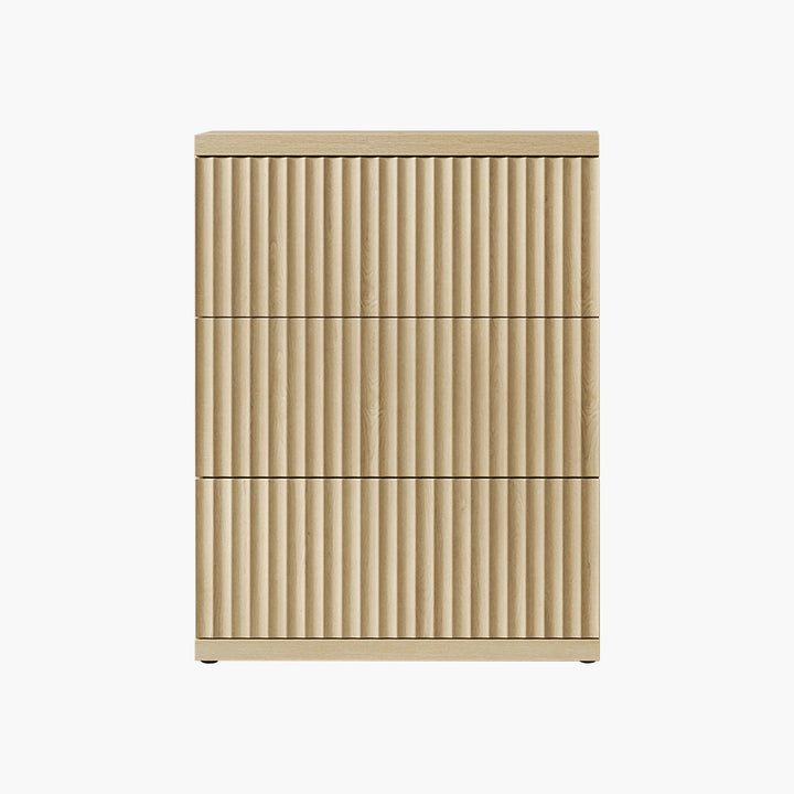 Stria 3-Drawer Sideboard, Fluted Style