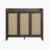 Savanna Black Shoe Cabinet, 30 Pairs Shoes