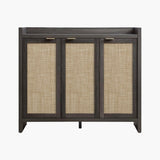 Savanna Black Shoe Cabinet, 30 Pairs Shoes
