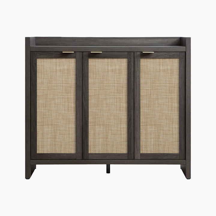 Savanna Black Shoe Cabinet, 30 Pairs Shoes