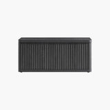 Cas Bench Seat with Storage - 1 Piece - Dark Grey Alder