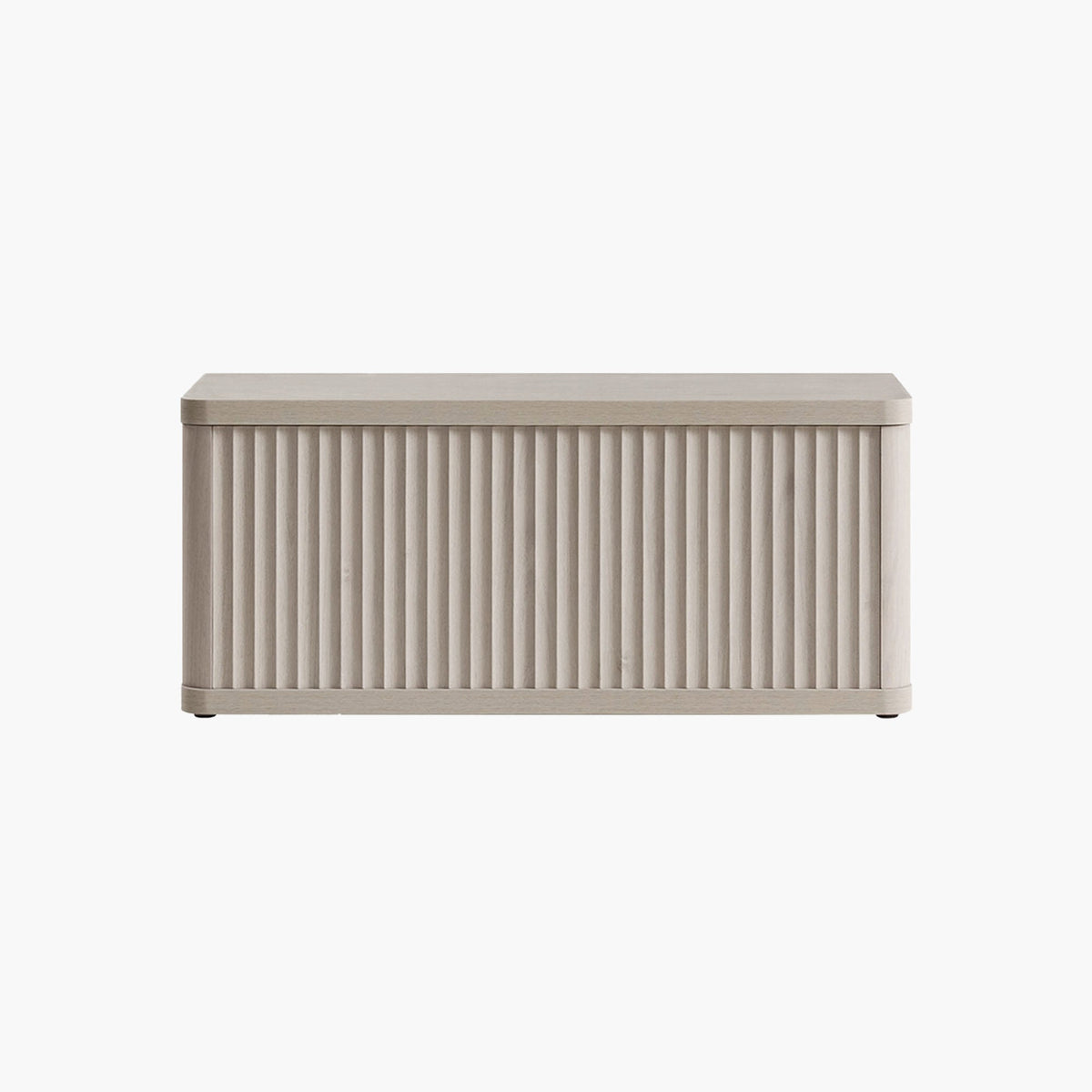 Cas Bench Seat with Storage - 1 Piece - White Alder