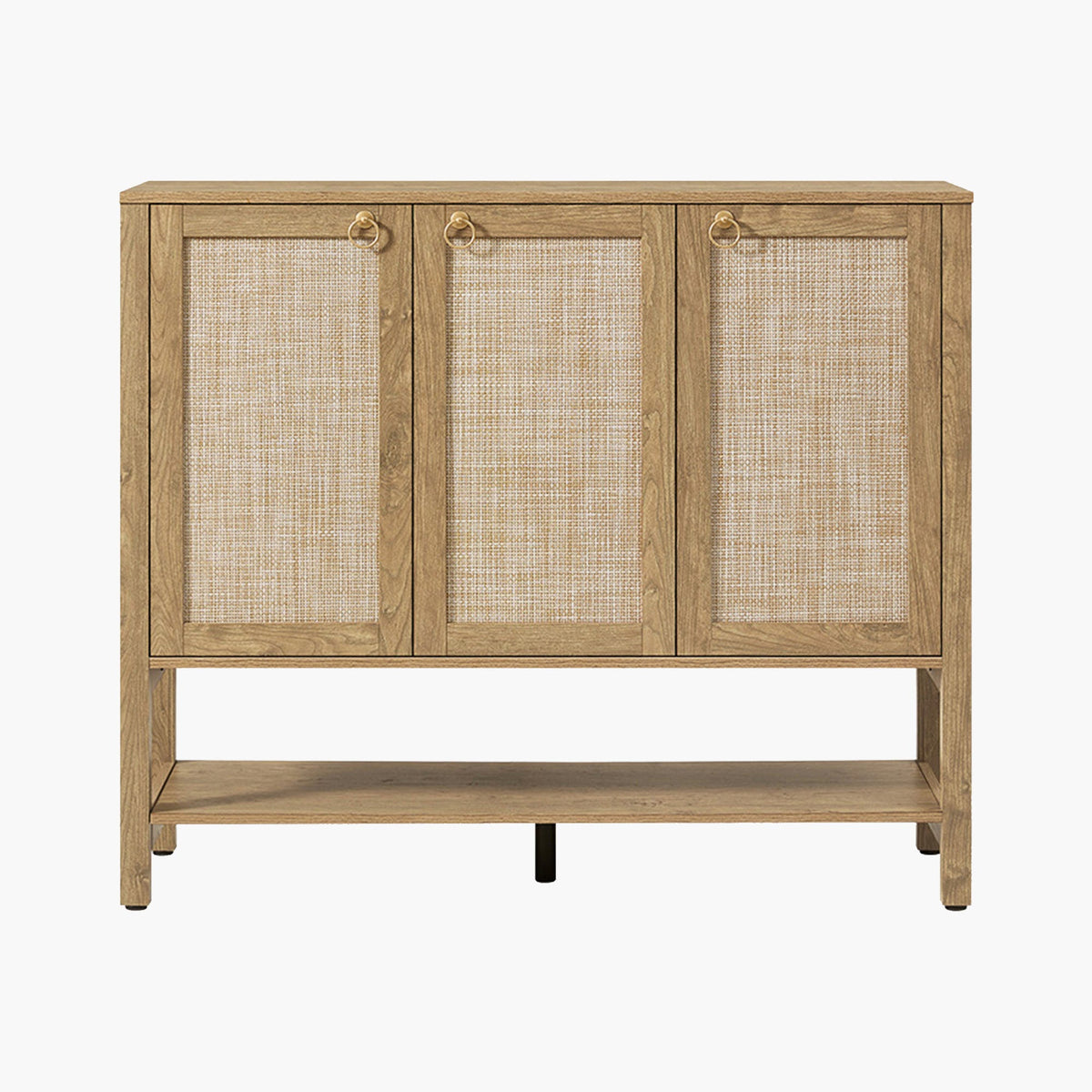 Terra White Shoe Cabinet, 3 Doors - 1 Piece - Carbon Cherry