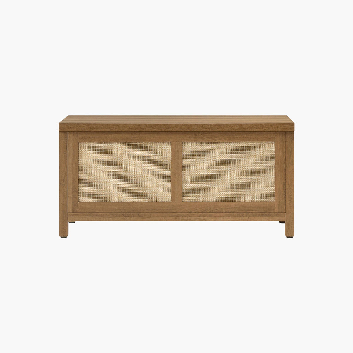 Savanna Flip-Open Rattan Shoe Bench