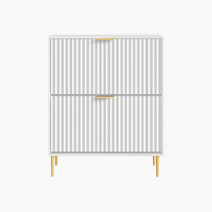 Opus 2-Tier Shoe Cabinet with Storage