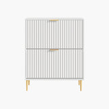 Opus Shoe Cabinet with Double Flip Drawer