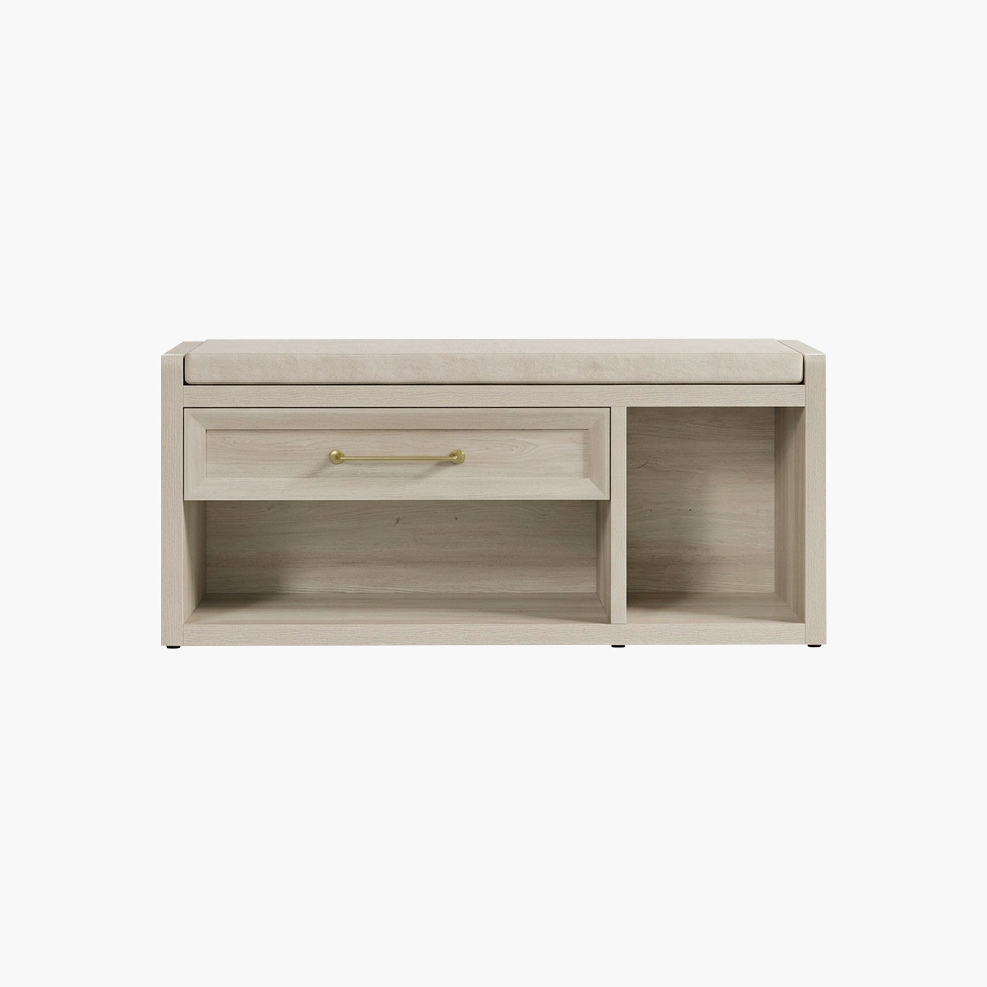 Helio Shoe Bench with Cushion, Entryway Storage