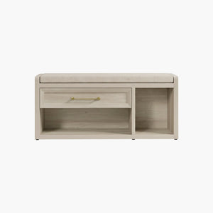 Helio Shoe Bench with Cushion, Entryway Storage