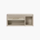 Helio Shoe Bench with Cushion, Entryway Storage