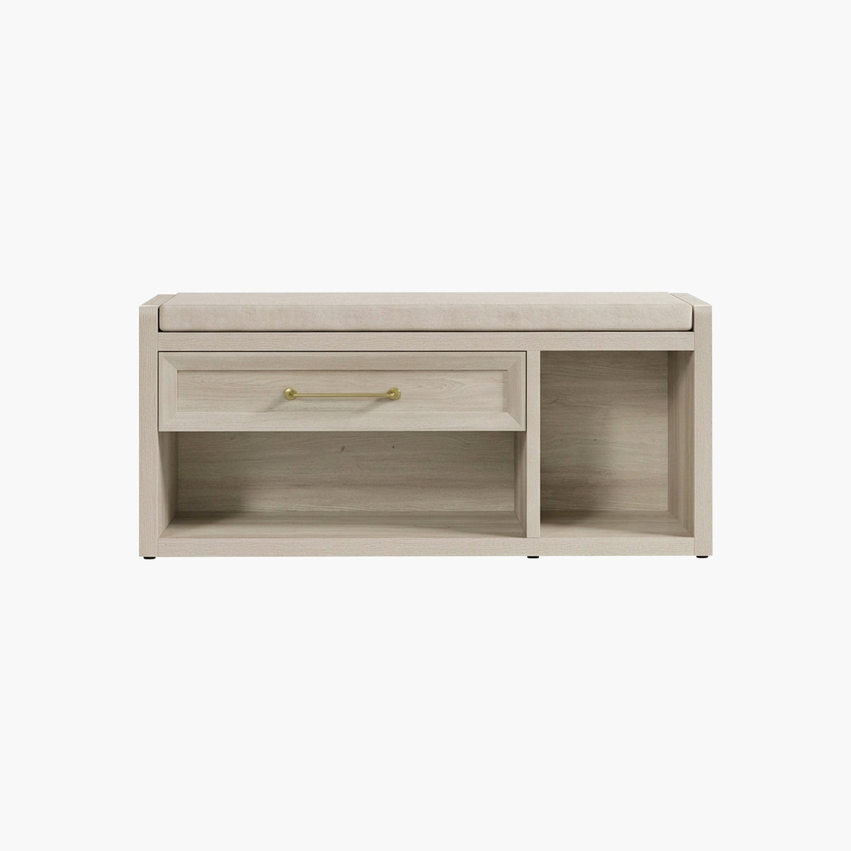 Helio Shoe Bench with Cushion, Entryway Storage