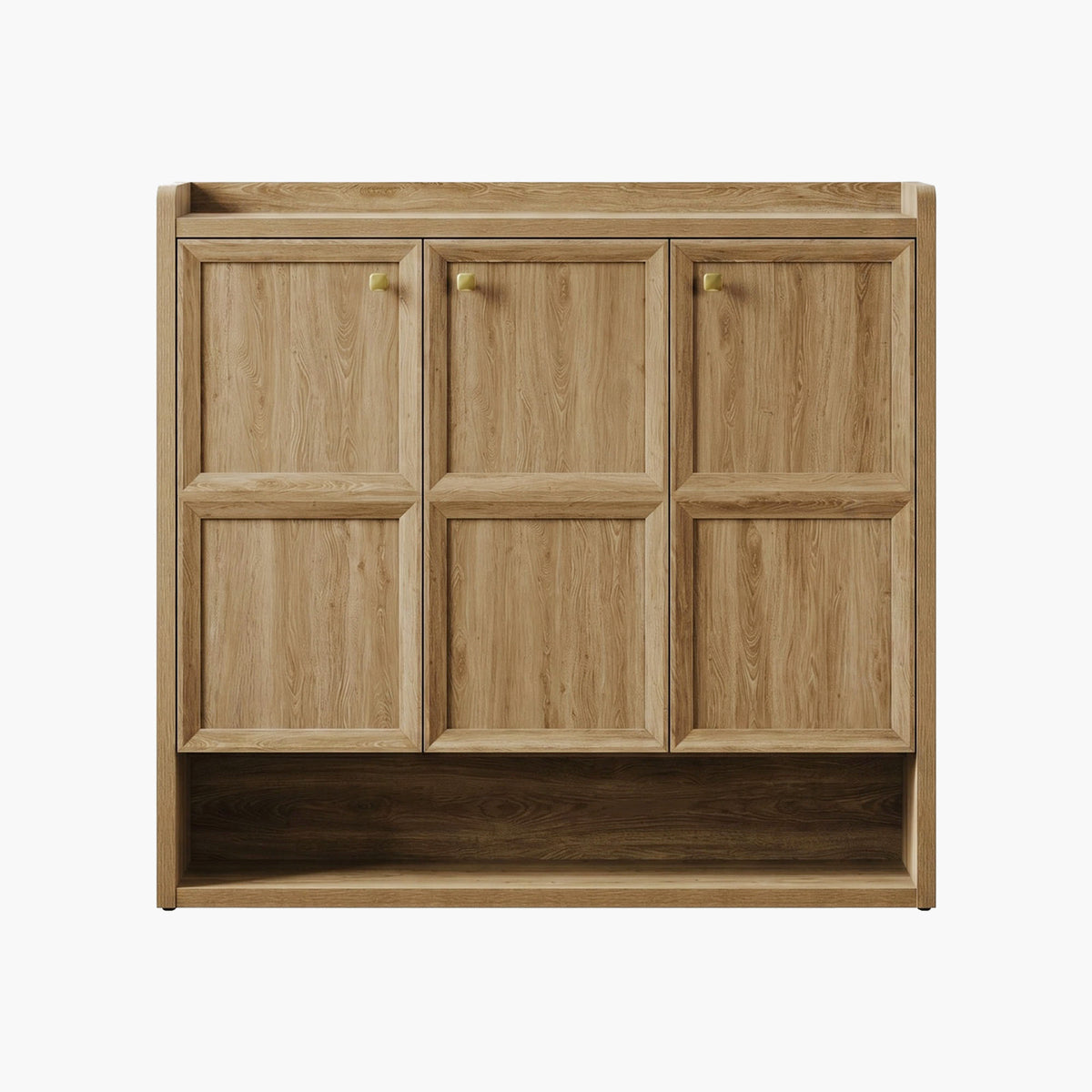 Helio 3 Doors Shoe Cabinet, Holds 26 Pairs