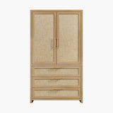 Savanna Rattan Wardrobe, Flexible Storage