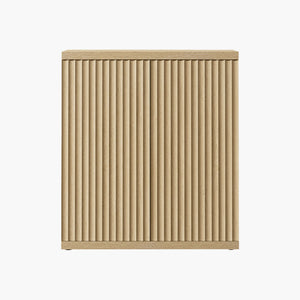 Stria TV Console Table with Fluted Door