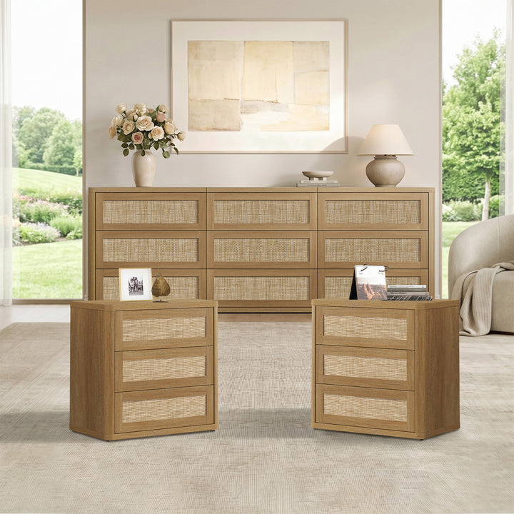 Zura Sectional 9 Drawers Dresser Sets