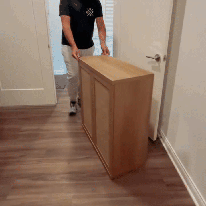 Zura Modular Sideboards Set of 2, Amber Oak