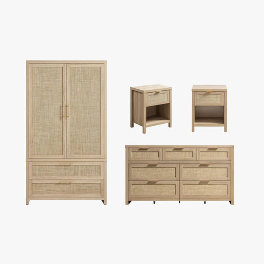 Savanna Dresser, Night Tables and Wardrobe Set