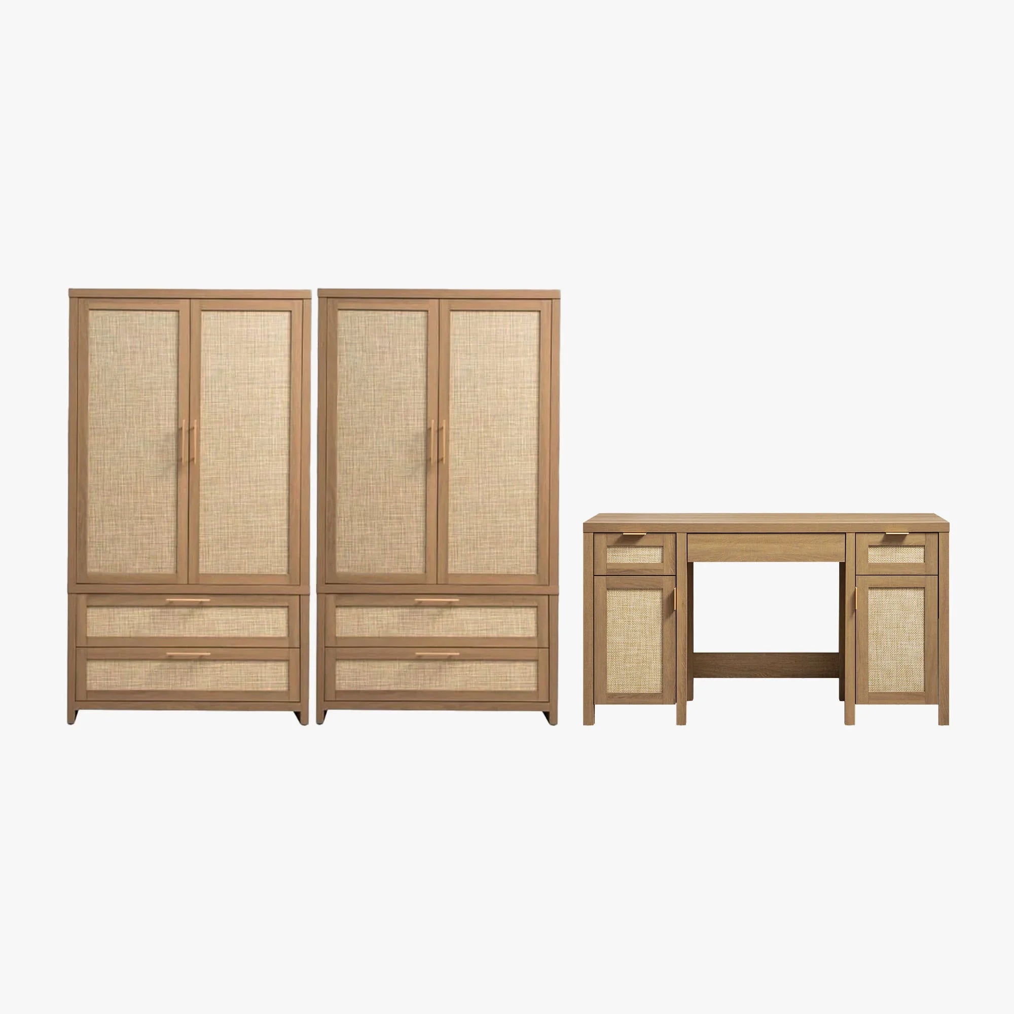 Savanna Vanity Table and Wardrobe Set
