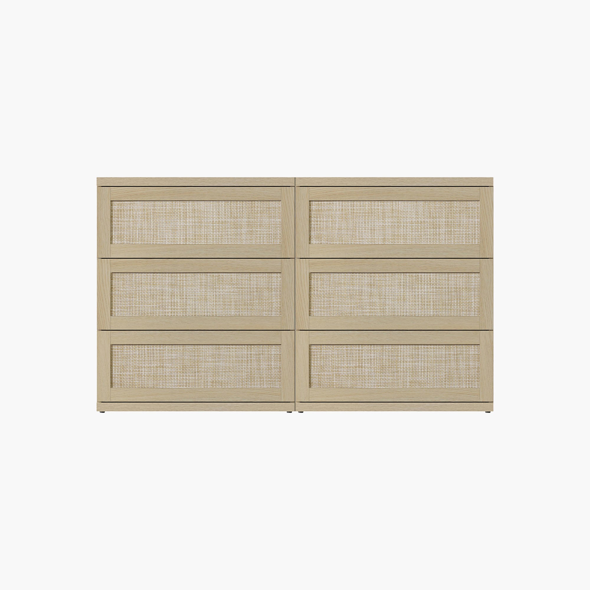 Zura 31-Inch Tall 6 Drawers Dresser, Modular Design