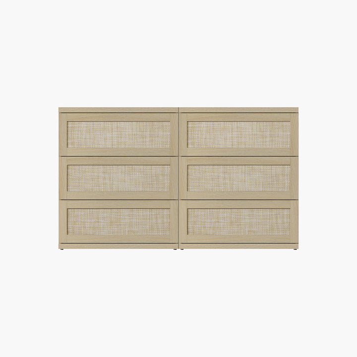Zura 31-Inch Tall 6 Drawers Dresser, Modular Design