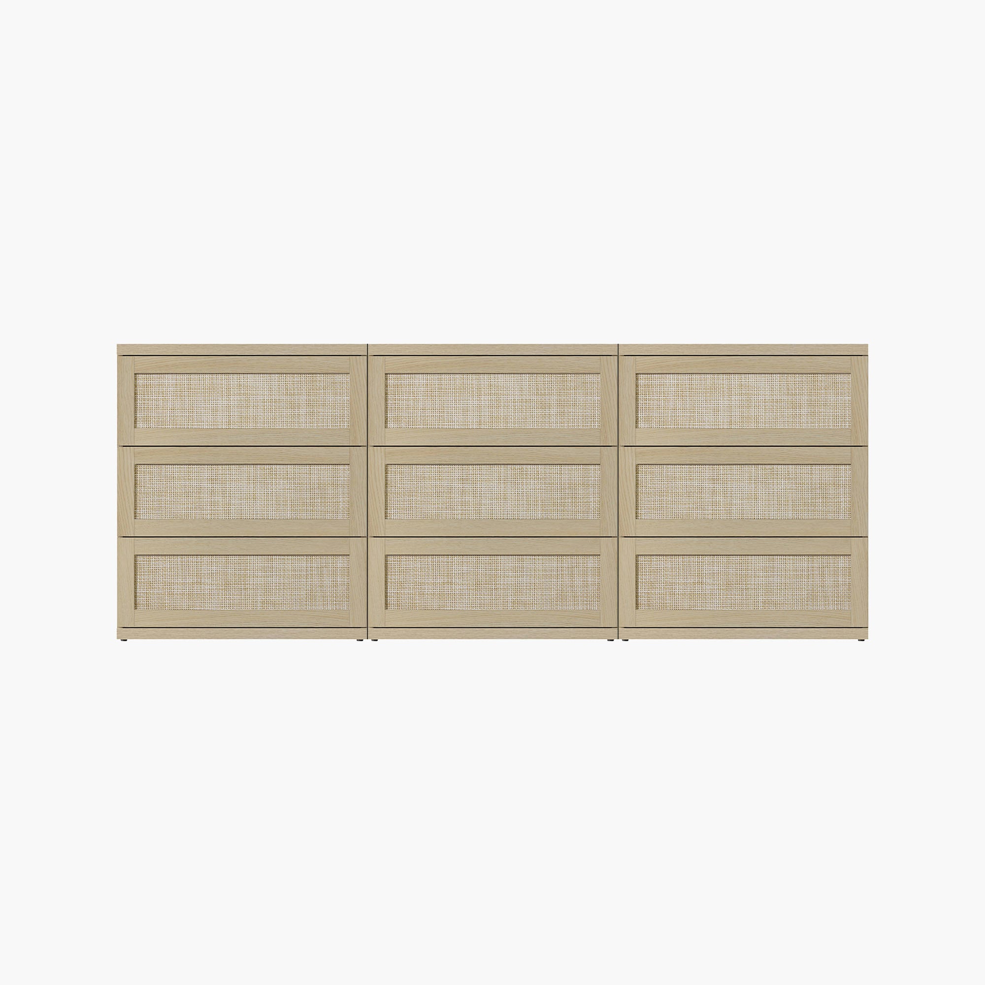 Zura Modular 9 Drawers Dresser, 31-Inch Tall