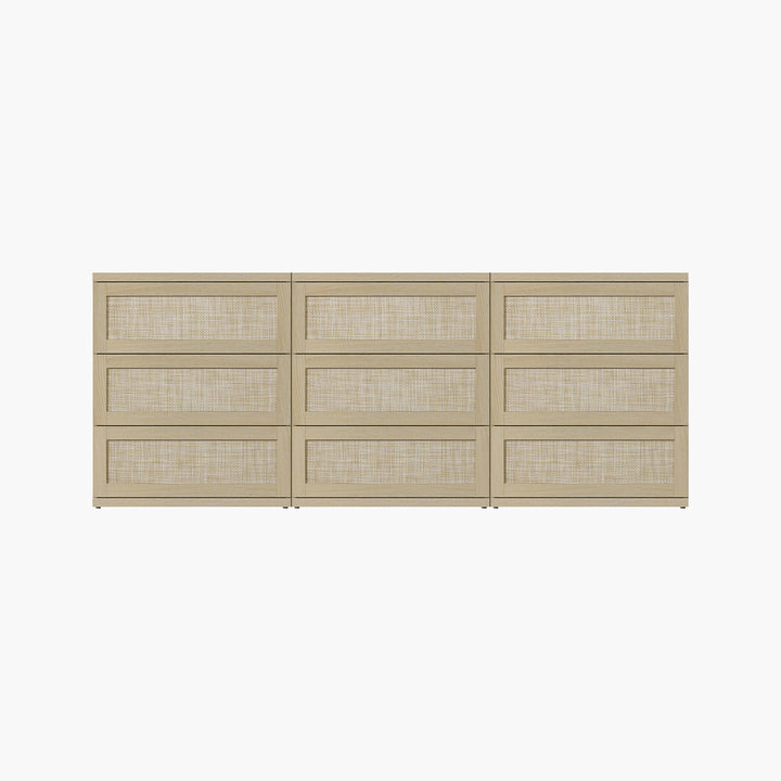 Zura Modular 9 Drawers Dresser, 31-Inch Tall