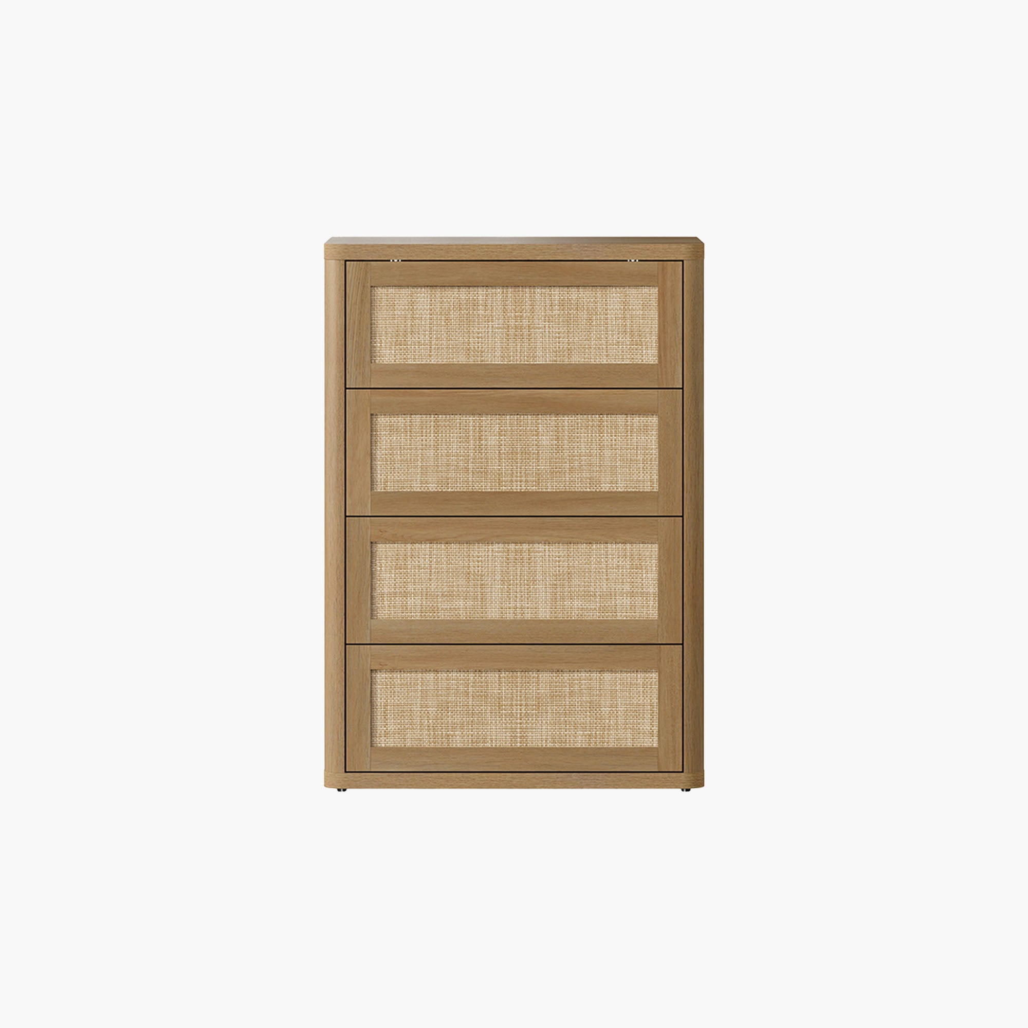 Zura Rattan 4-Drawer Dresser, Bedroom Storage