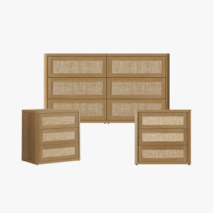 Zura Modular 6-Drawer Dresser and Nightstands Set