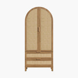 Savanna Arched Pantry Cabinet with Storage, 71Inch Tall