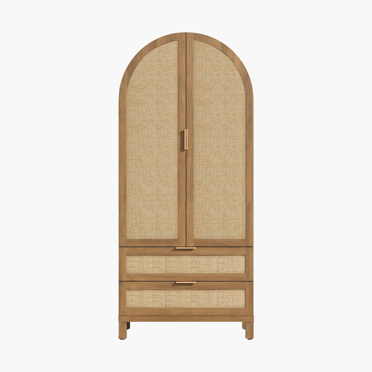 Savanna Arched Pantry Cabinet with Storage, 71Inch Tall