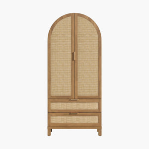 Savanna Arched Pantry Cabinet with Storage, 71Inch Tall