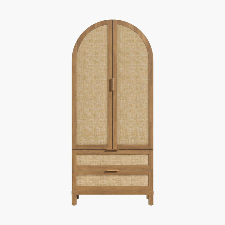 Savanna Arched Buffet Cabinet with Storage, 71Inch Tall