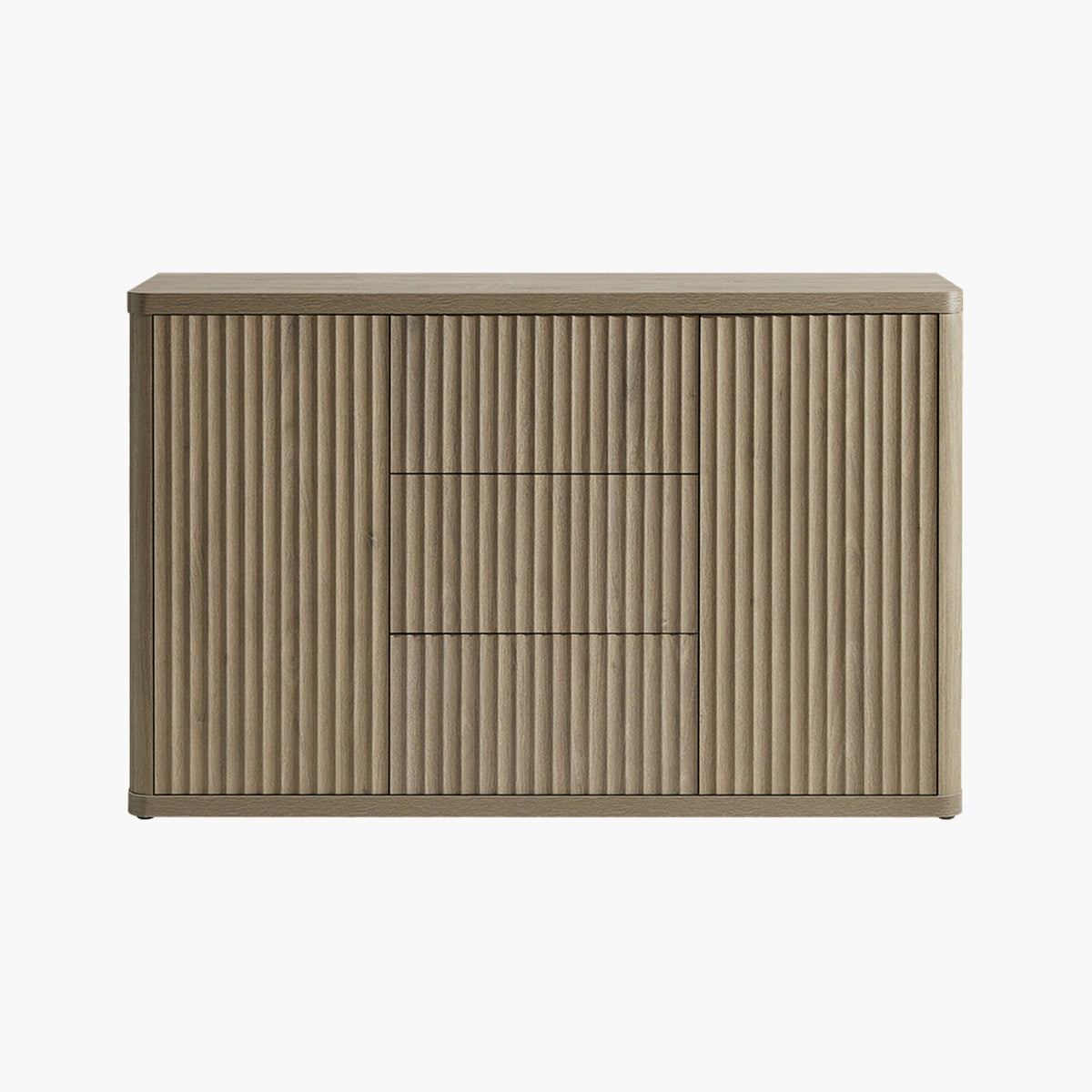 Cas Contemporary Sideboard Cabinet with Storage - Grey Alder - 1 Piece