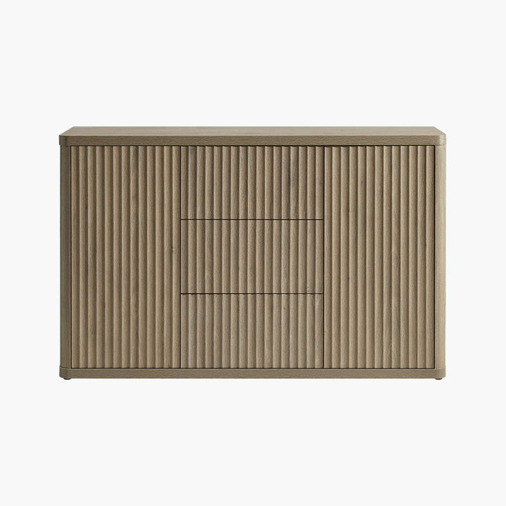 Cas Contemporary Sideboard Cabinet with Storage - Grey Alder - 1 Piece