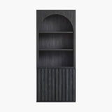 Stria 3-Tier Arched Bookcase, Fluted Style