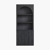 Stria 3-Tier Arched Bookcase, Fluted Style