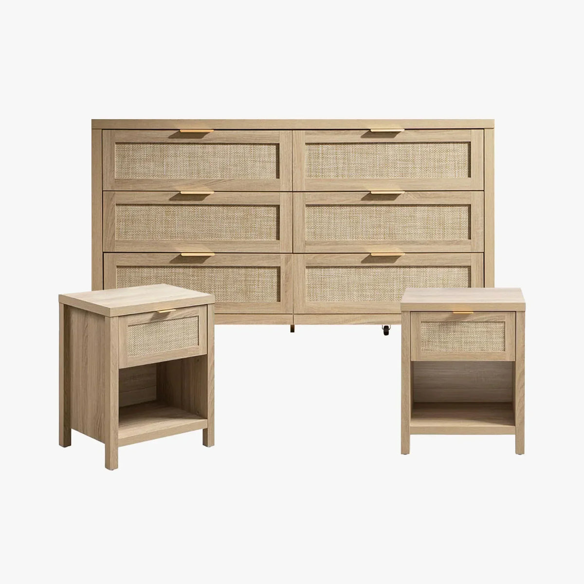 Savanna Dresser and Nightstands Bedroom Set