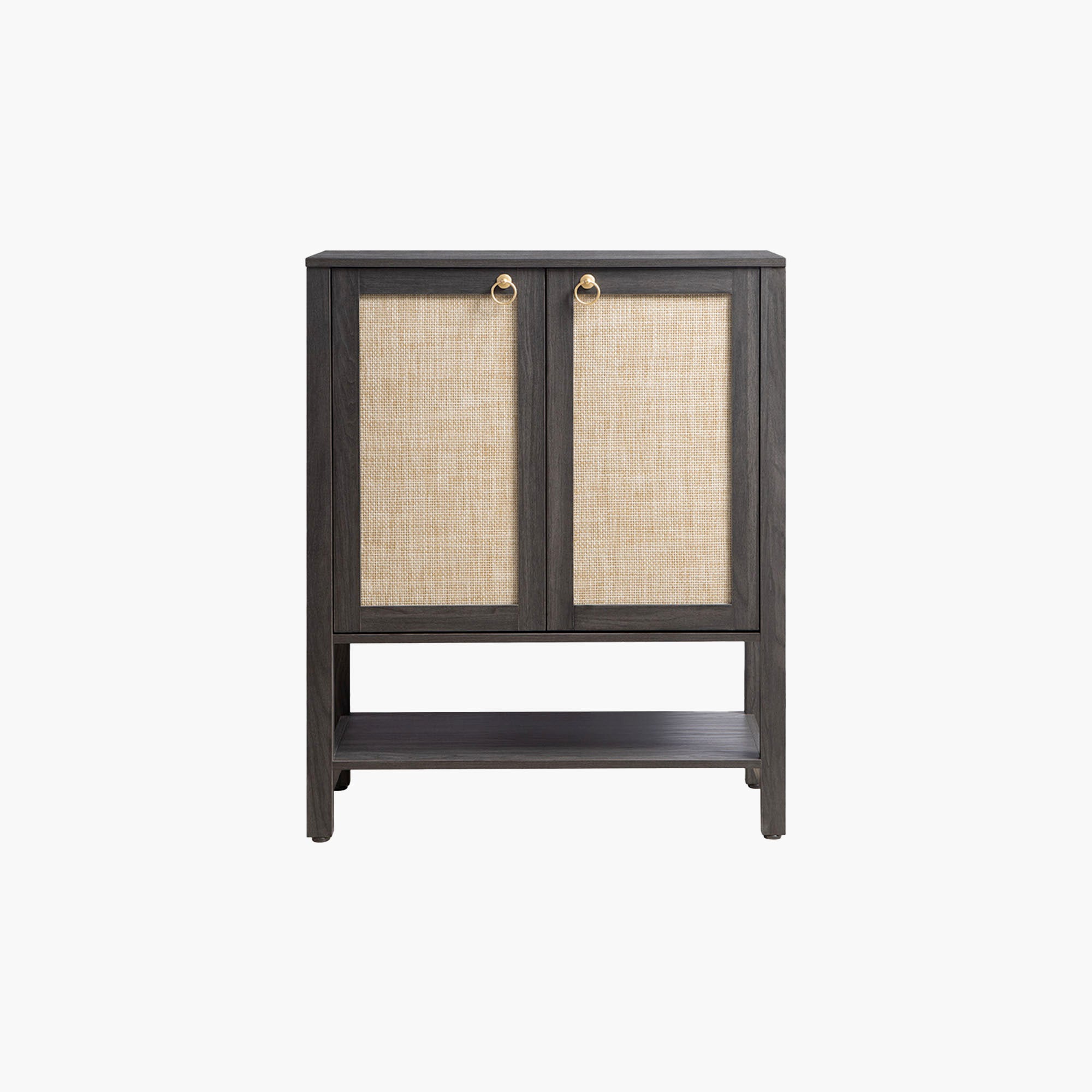 Terra Black Shoe Cabinet, 2 Doors