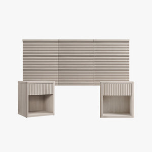 Stria Chest of Drawers and Nightstands Set