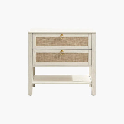 Terra White Nightstand, 25.6Inch Height