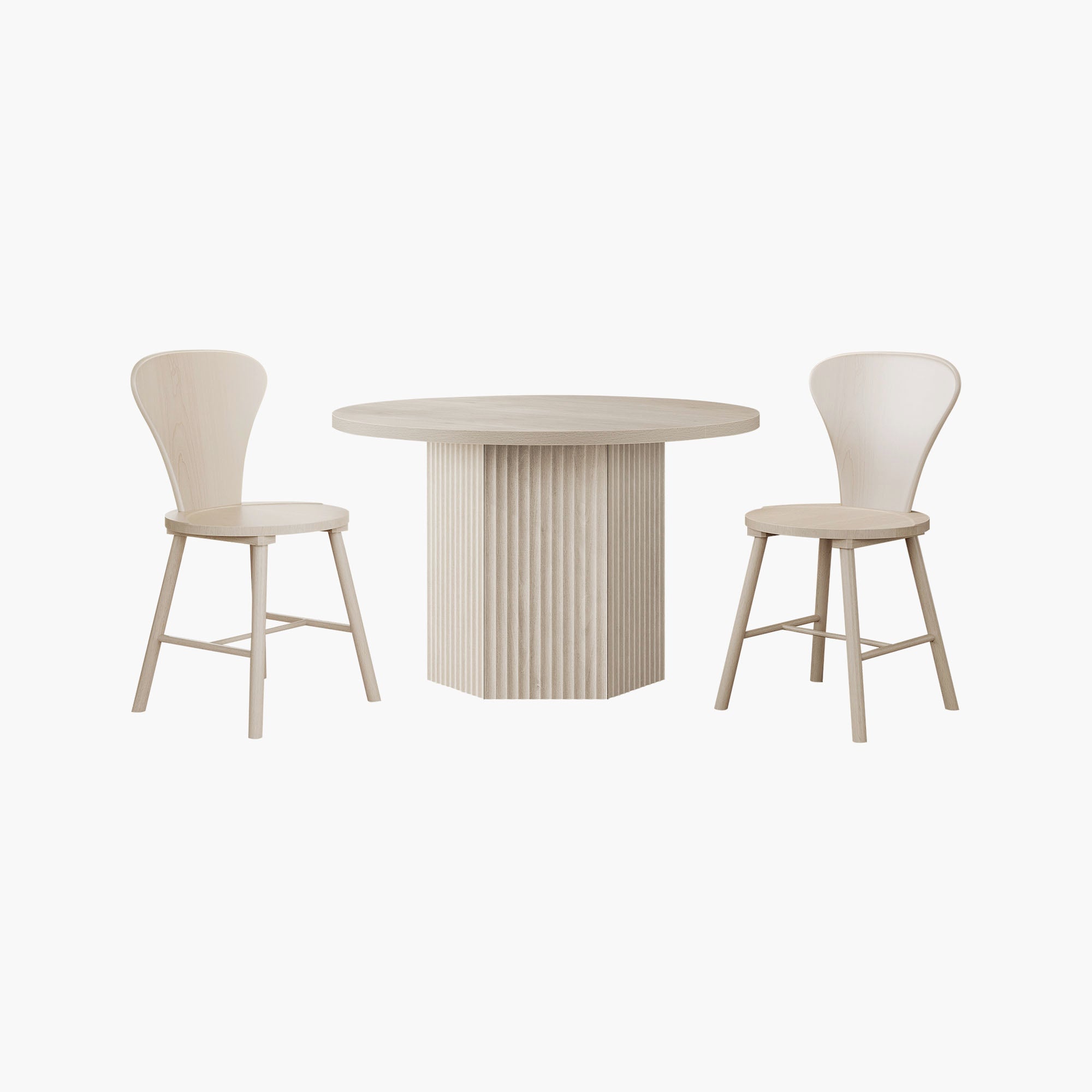 Cas Modern Dining Table and Chairs Set for 2 to 6