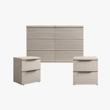 Stria 6-Drawer Dresser and Nightstands Set
