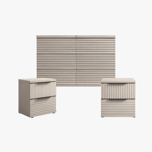 Stria 6-Drawer Dresser and Nightstands Set