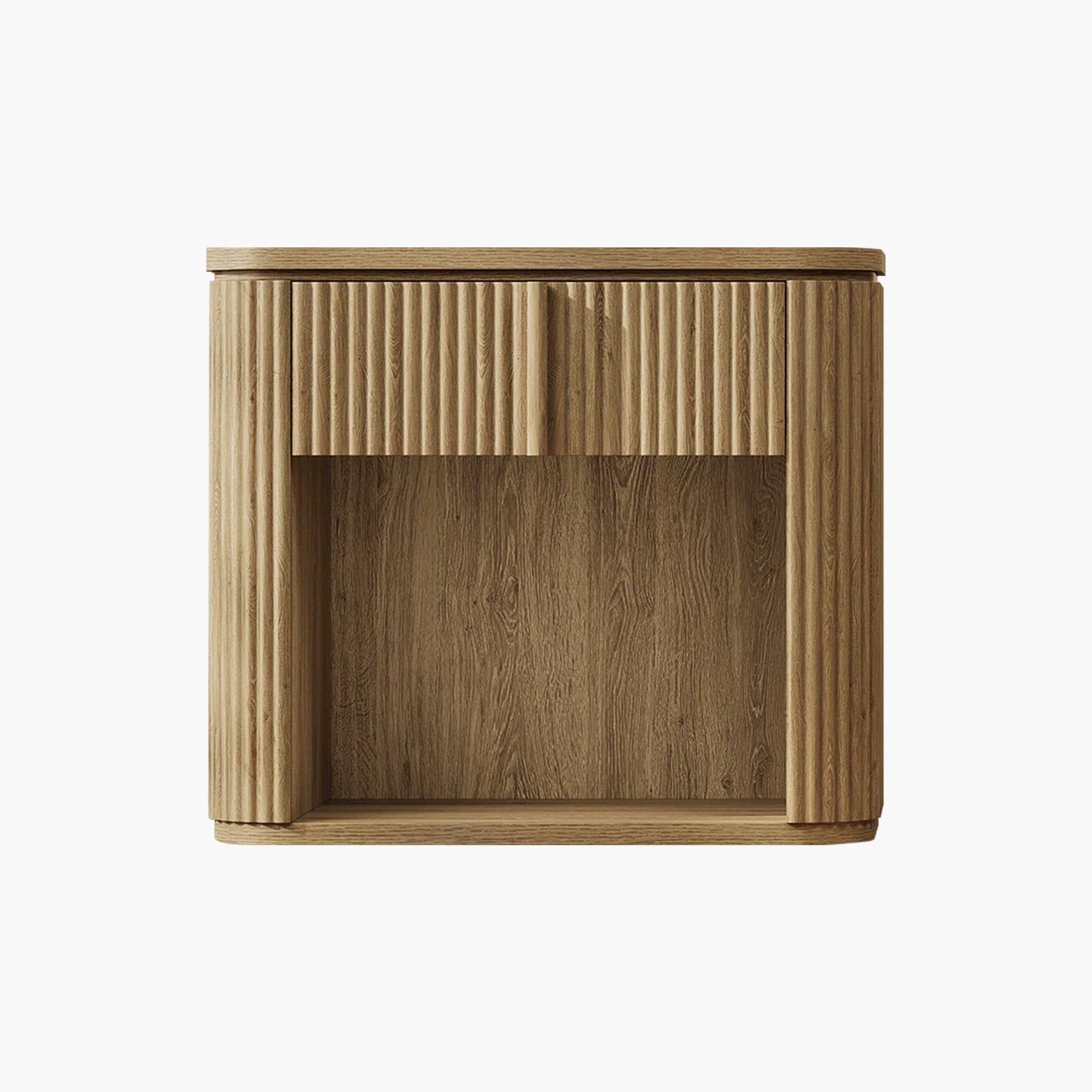 Ripple Nightstand with Drawer, Bedroom Storage