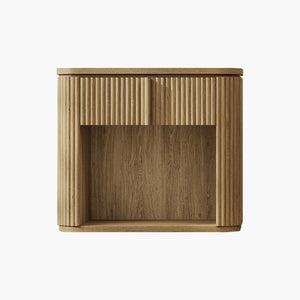 Ripple Nightstand with Drawer, Bedroom Storage
