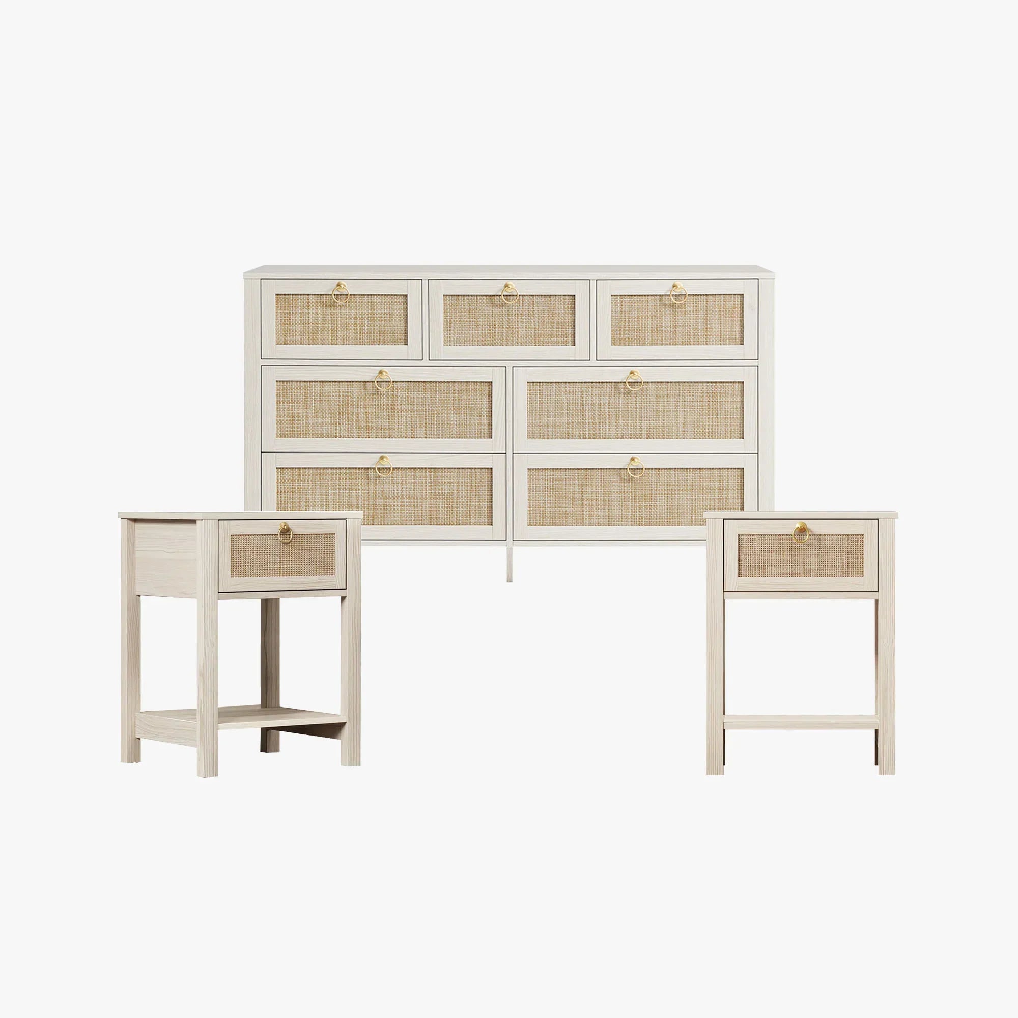 dresser night table Fluted Nightstand with Charging Station, 31.7" Wide End with 3 Drawers, Wood for Bedroom, Stand for Living Room, Light Oak Ktaxon End Side Table Nightstand with 3 Drawers Terra Dresser and Night Tables