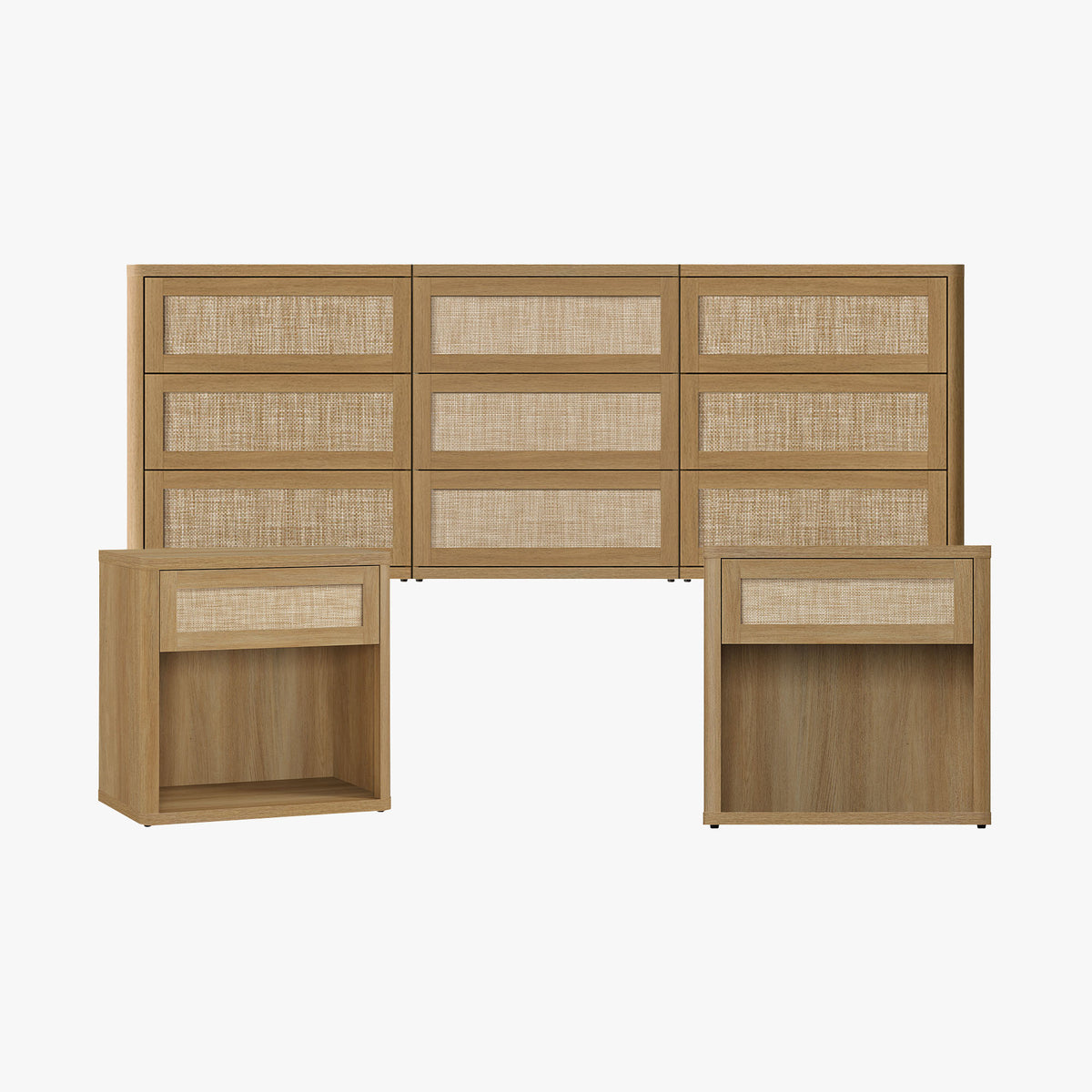 Zura Sectional Bedroom Sets, Large Storage for Bedroom