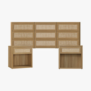 Zura Sectional Bedroom Sets, Large Storage for Bedroom