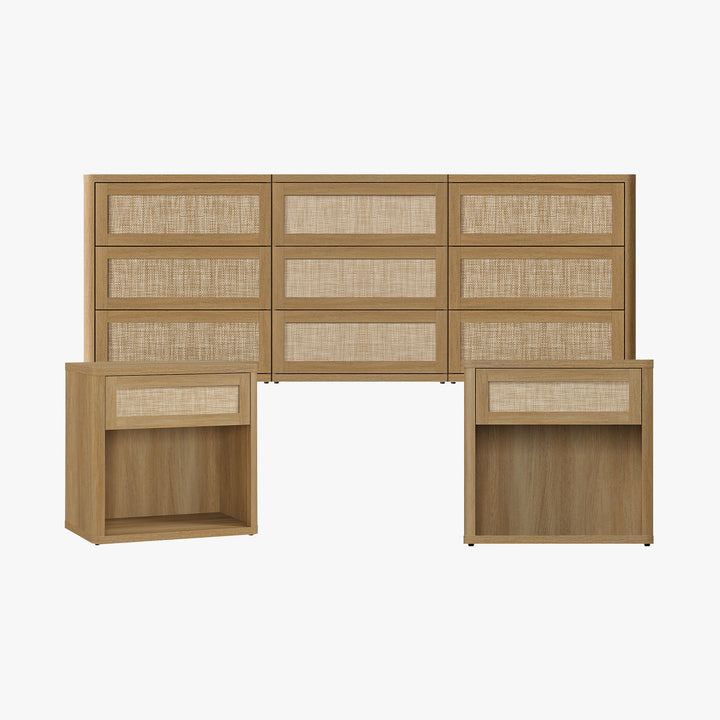 Zura Sectional Bedroom Sets, Large Storage for Bedroom