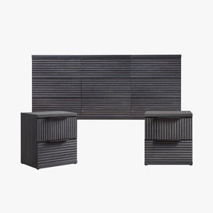 Stria Large 9-Drawer Dresser and Nightstands Set