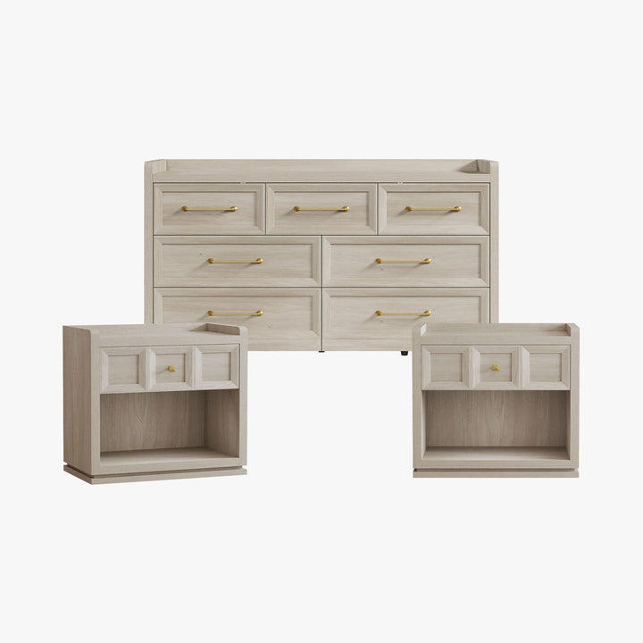 Helio Dresser and Nightstands Bedroom Set